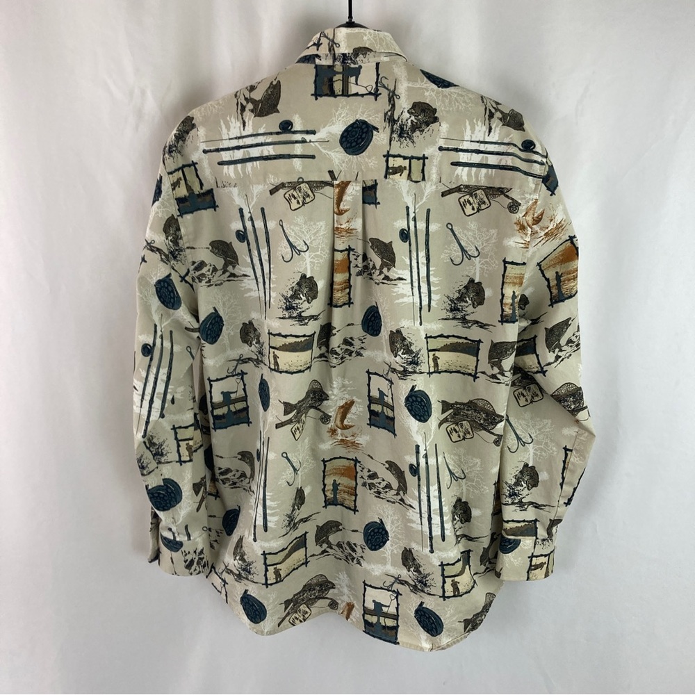 FISHING Wrinkle Free Short Sleeve Button-Up Shirt - Picture 7 of 9
